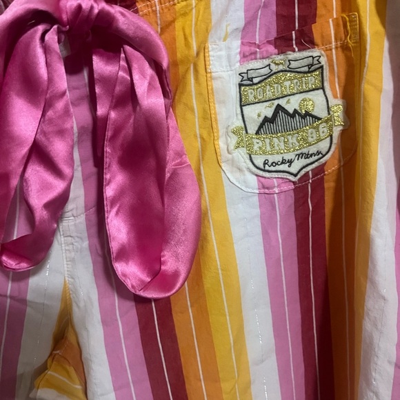 Pink Victoria’s Secret Y2K Roadtrip Striped Boxer Sleep Pants Size Medium - Picture 3 of 4